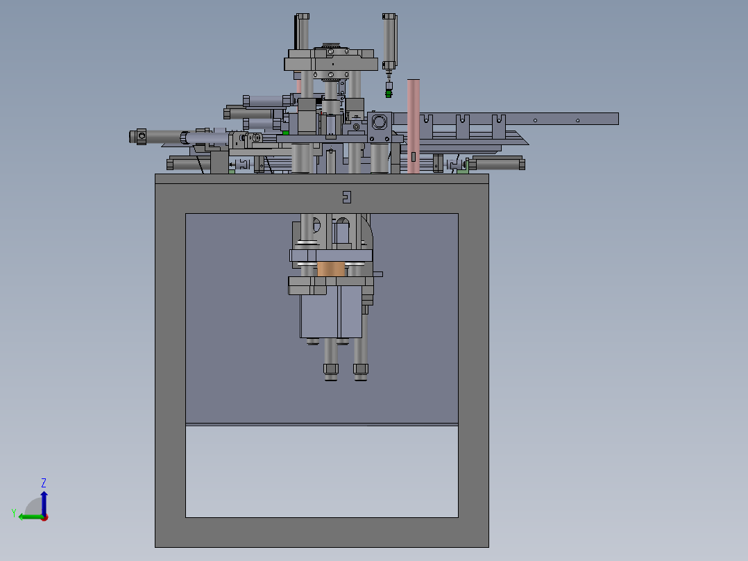 发电机小马达线圈组装充磁入磁机左视图