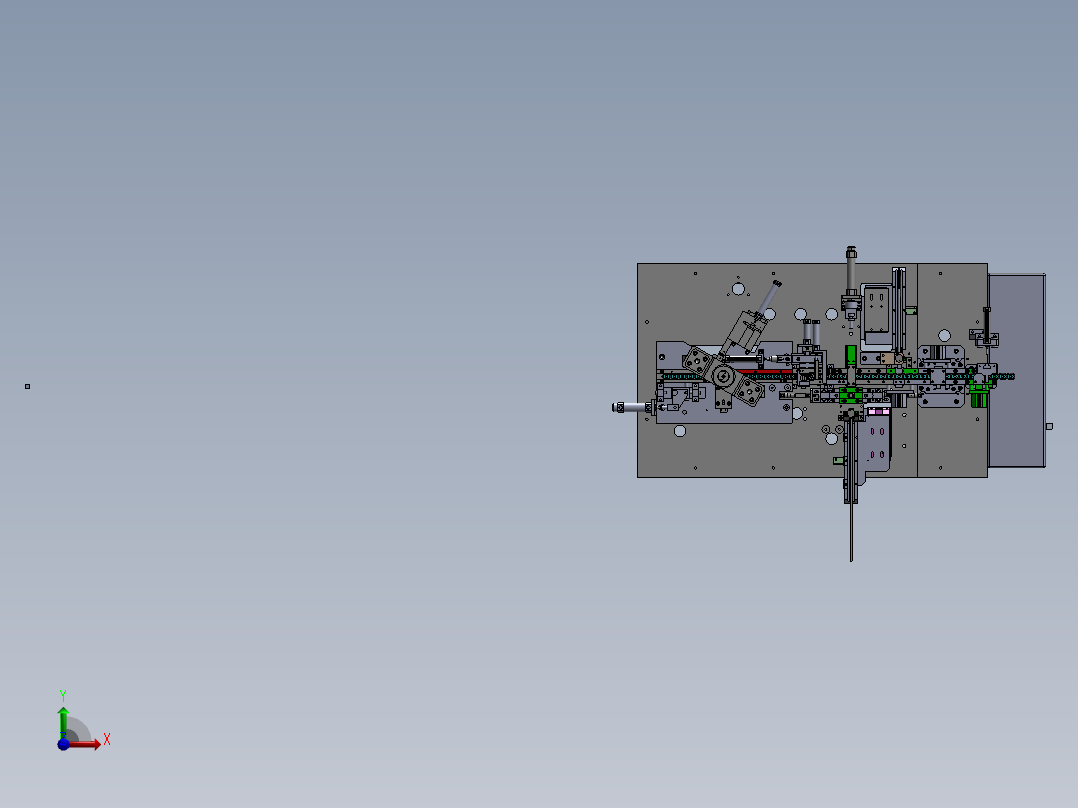 发电机小马达线圈组装充磁入磁机俯视图