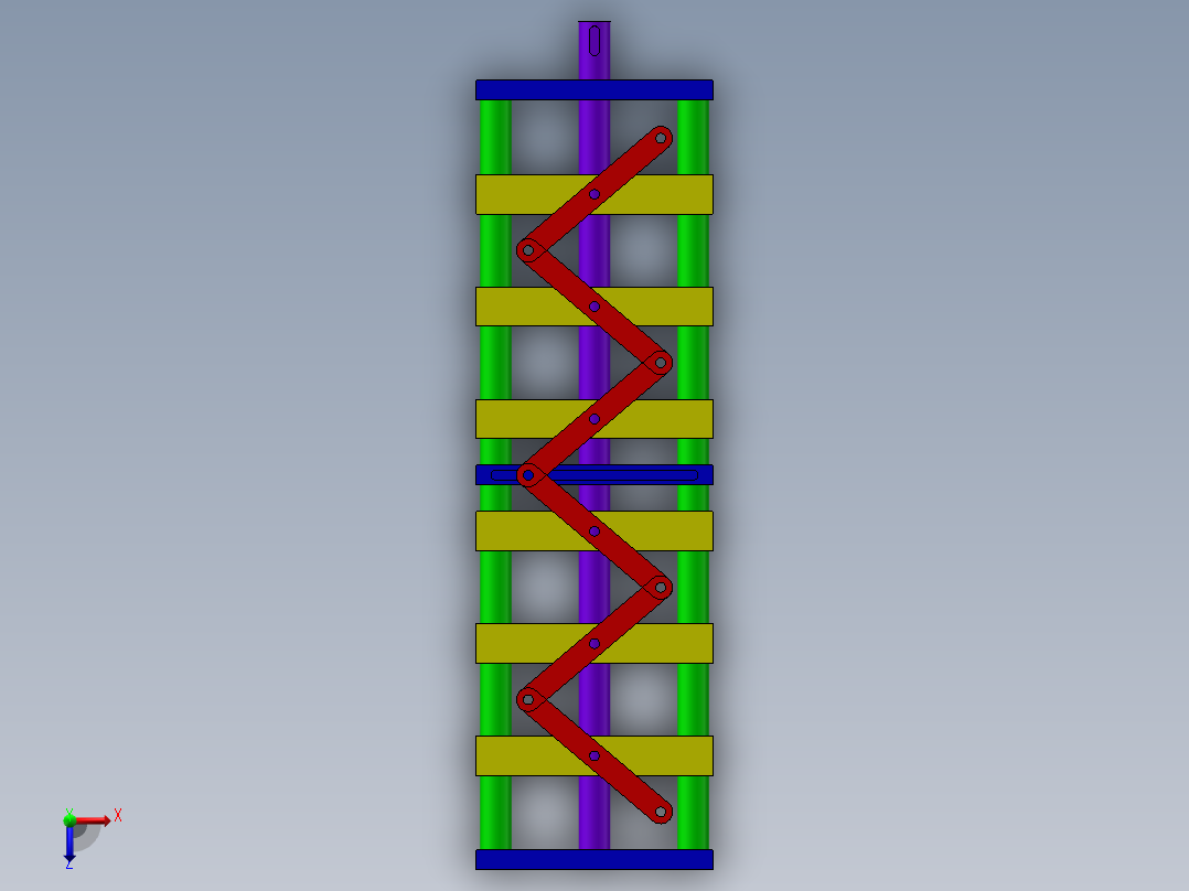 等间距调节机构sw17可编辑俯视图