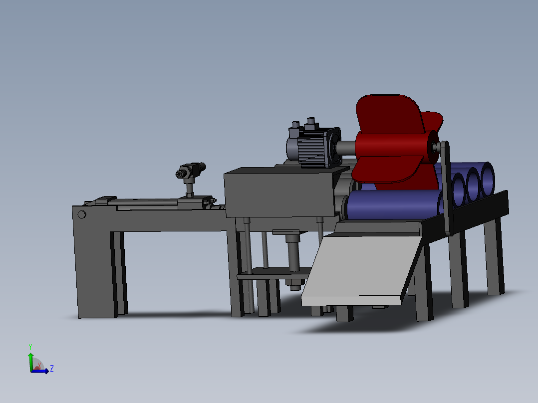 滚筒与滚筒轴装配(sw+cad+说明书)