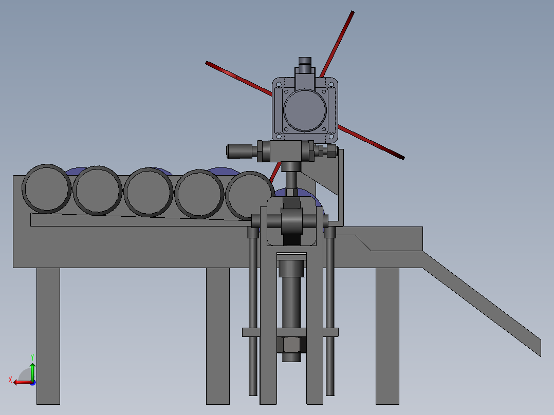 滚筒与滚筒轴装配(sw+cad+说明书)后视图