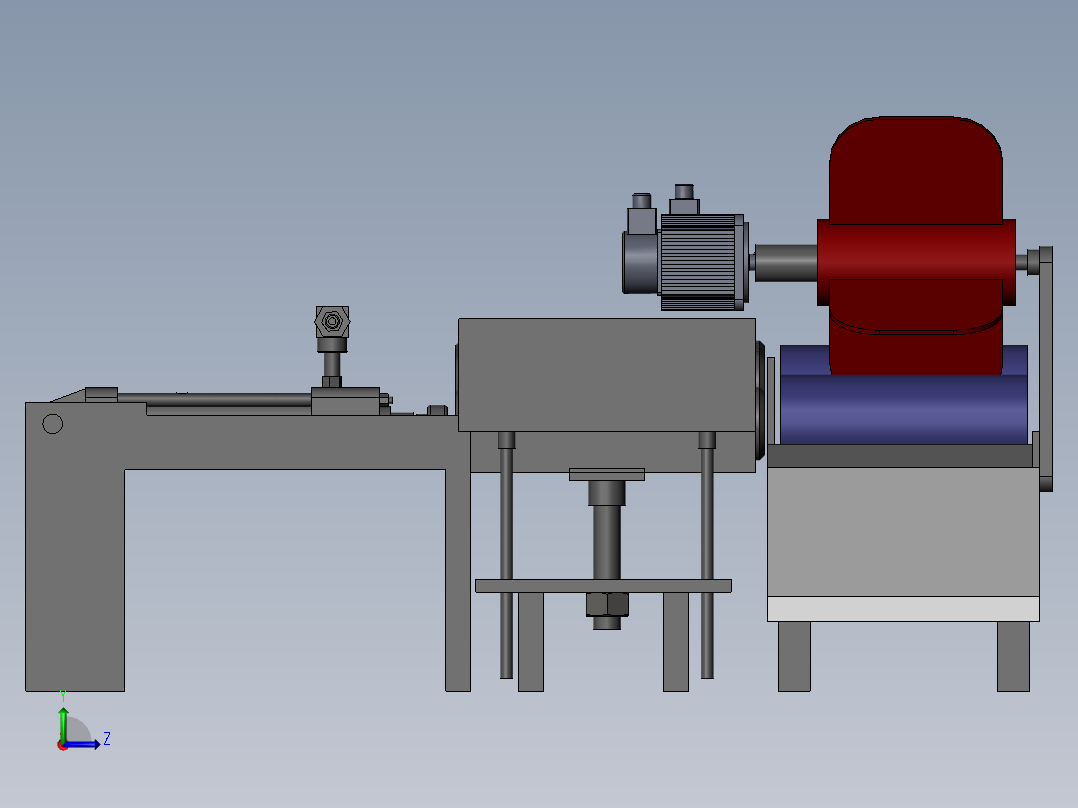 滚筒与滚筒轴装配(sw+cad+说明书)左视图