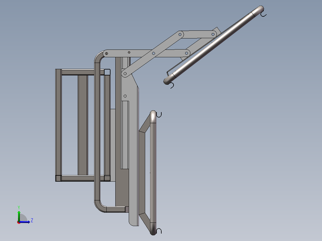 电动沙发床座椅左视图