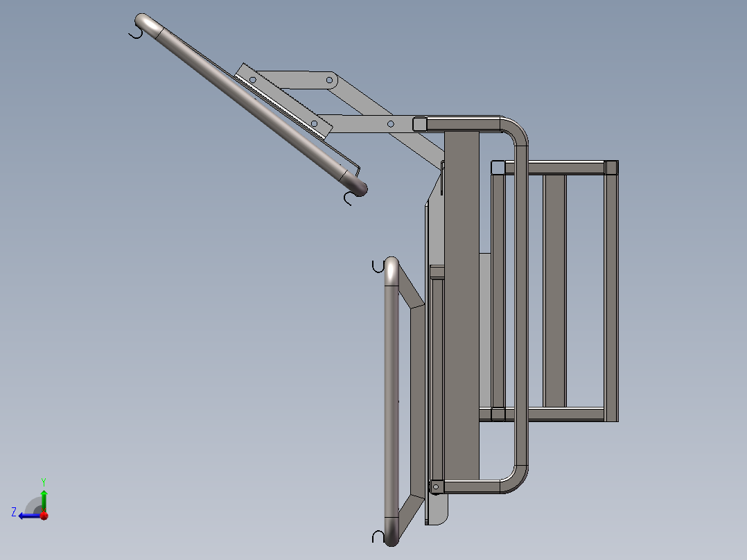 电动沙发床座椅右视图