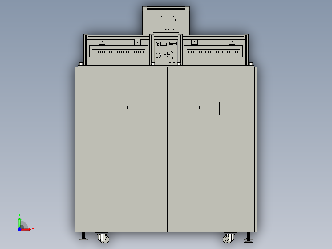 耐压设备耐高压测试机3D模型前视图