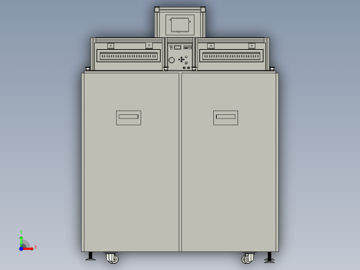 耐压设备耐高压测试机3D模型前视缩略图