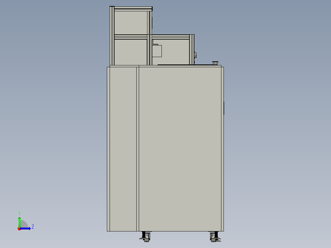 耐压设备耐高压测试机3D模型左视图