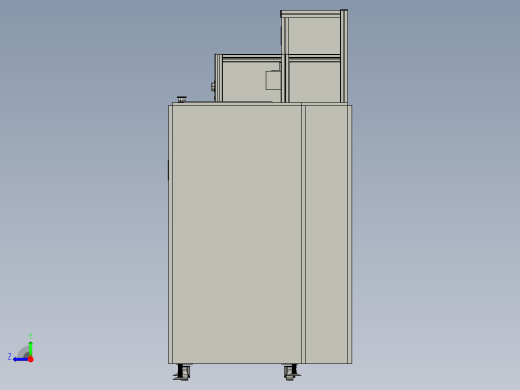 耐压设备耐高压测试机3D模型右视缩略图