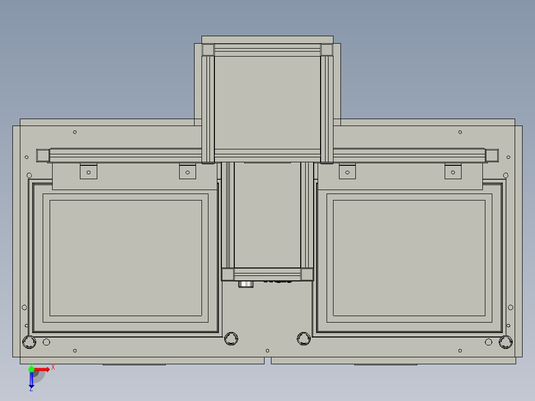 耐压设备耐高压测试机3D模型俯视图
