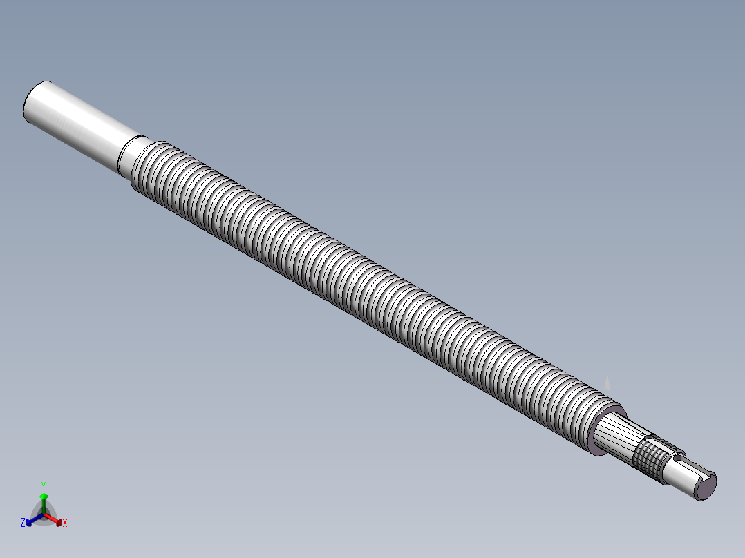 丝杆正等轴测图