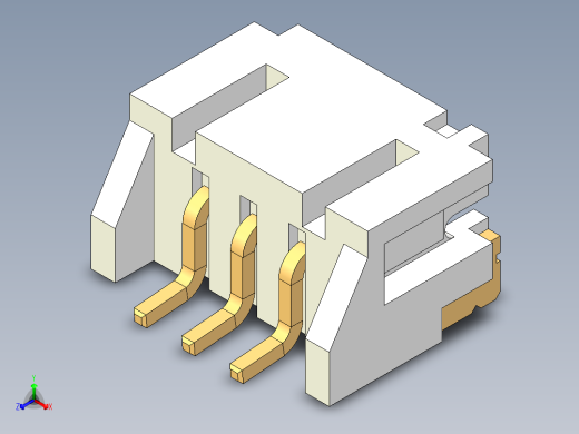 JST-S3B-PH-SM4-TB正等轴测缩略图
