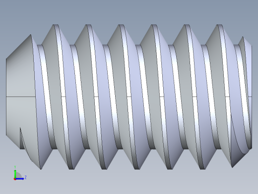 UNC 平头紧定螺钉-UNC SET SCREW 4-40 x 0.187.STEP左视缩略图