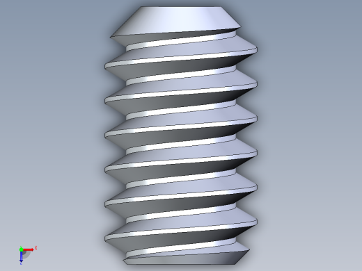 UNC 平头紧定螺钉-UNC SET SCREW 4-40 x 0.187.STEP俯视缩略图