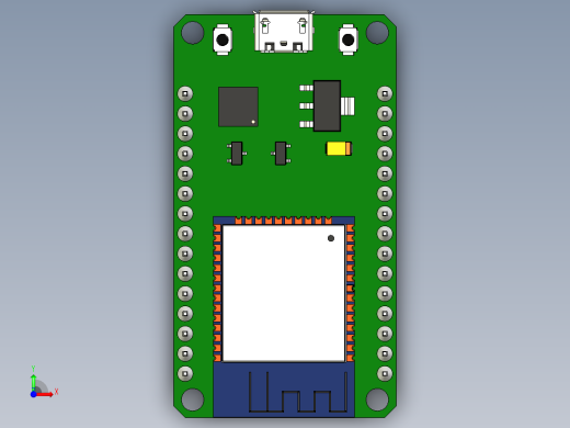 ESP32开发板,30针前视缩略图