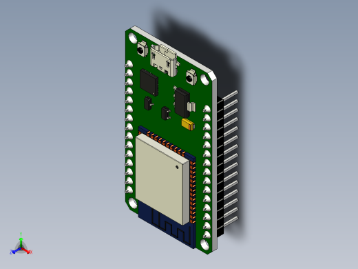 ESP32开发板,30针正等轴测缩略图