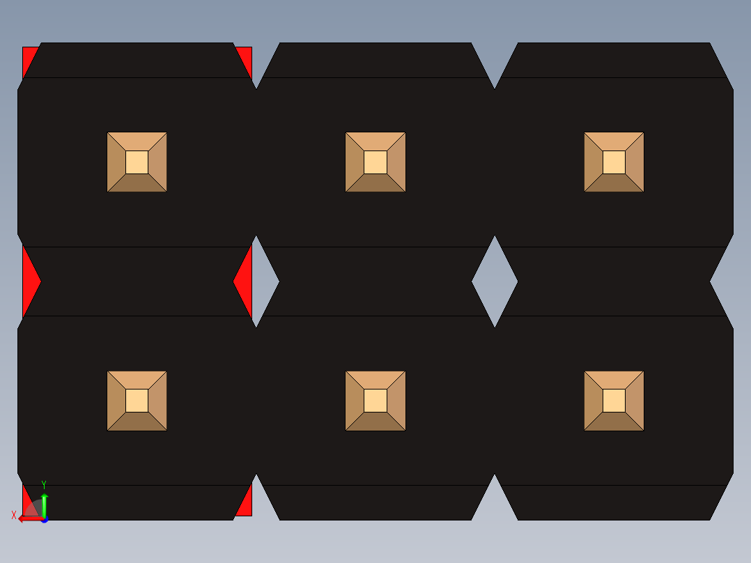 带跳线的排针-pinheader 2x3 and 1r jumper后视图