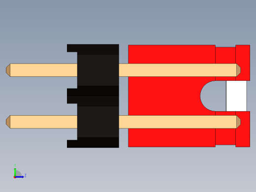 带跳线的排针-pinheader 2x3 and 1r jumper左视缩略图
