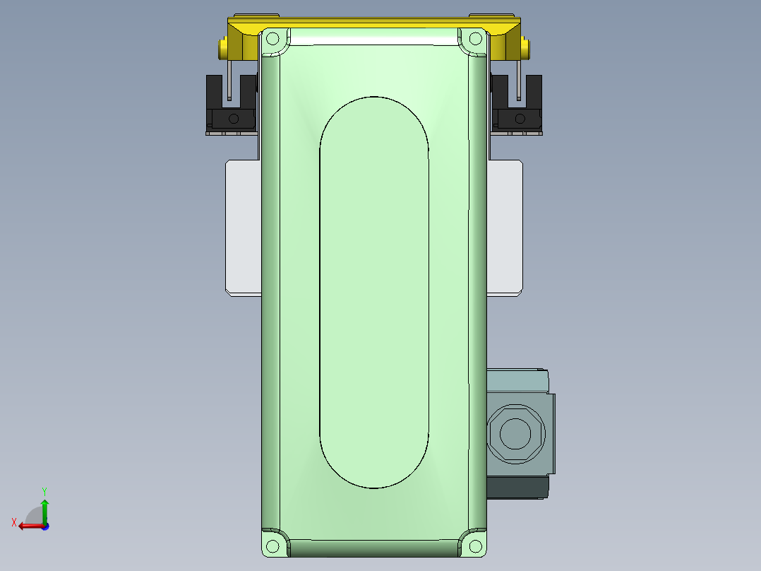 GTH内嵌丝杆全封闭GTH8S-BM-400W后视图