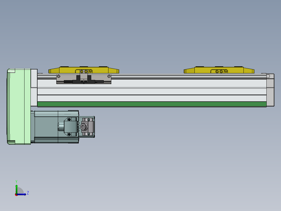 GTH内嵌丝杆全封闭GTH8S-BM-400W左视图