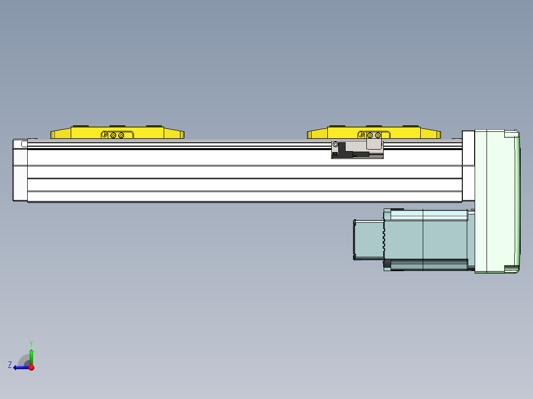 GTH内嵌丝杆全封闭GTH8S-BM-400W右视图