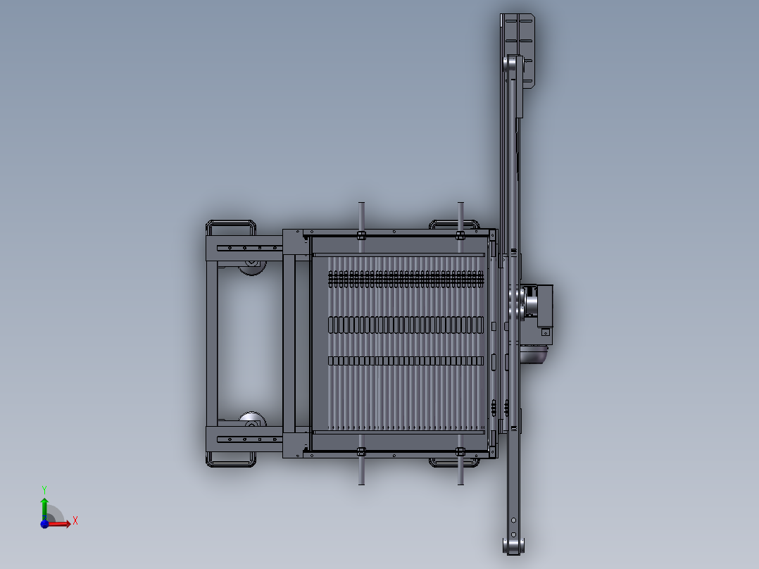 圆管上料机前视图