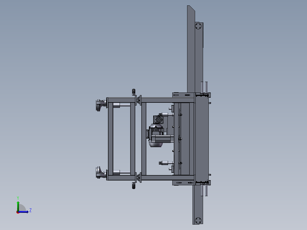 圆管上料机左视图