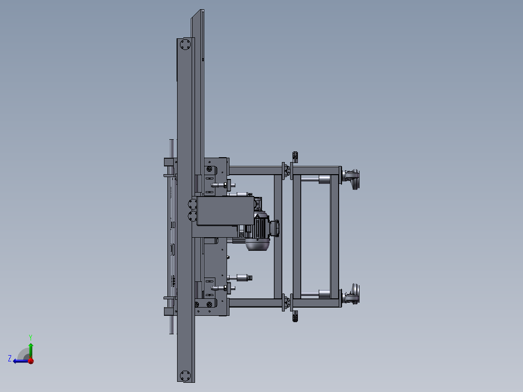 圆管上料机右视图