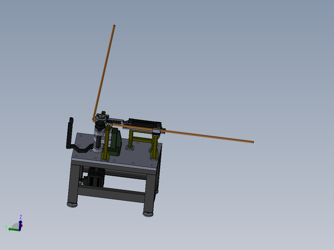 长城H6汽车空调冷凝器自动弯管机折弯机构设计CAD图纸、说明书】