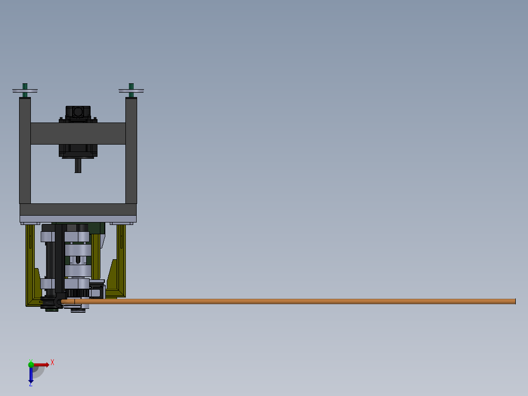 长城H6汽车空调冷凝器自动弯管机折弯机构设计CAD图纸、说明书】俯视图