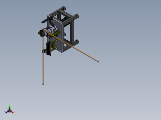 长城H6汽车空调冷凝器自动弯管机折弯机构设计CAD图纸、说明书】正等轴测缩略图