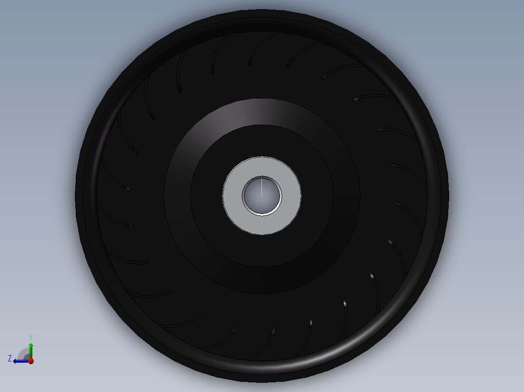 离心风轮右视图