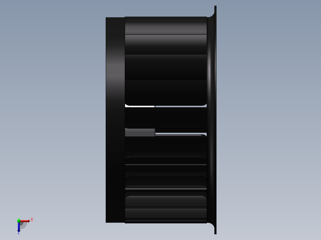 离心风轮俯视图