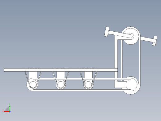 背部按摩健身器材三维后视缩略图