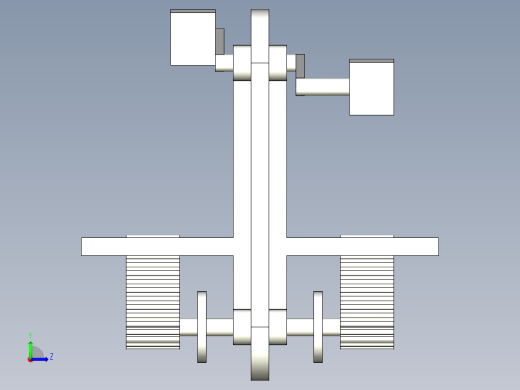 背部按摩健身器材三维左视缩略图