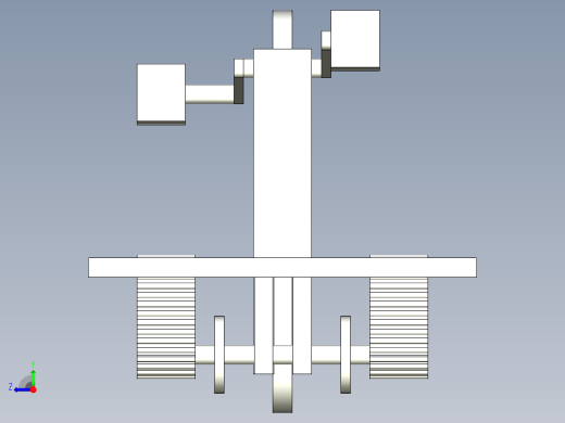 背部按摩健身器材三维右视缩略图