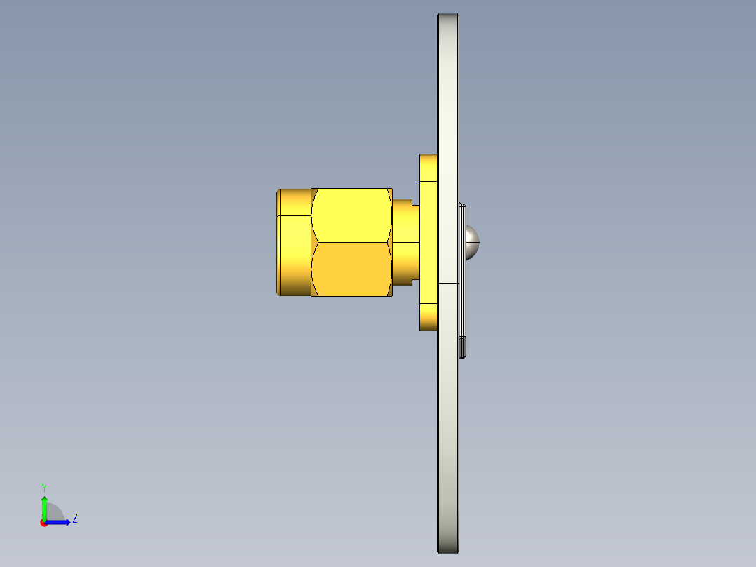 SMA接口42左视图