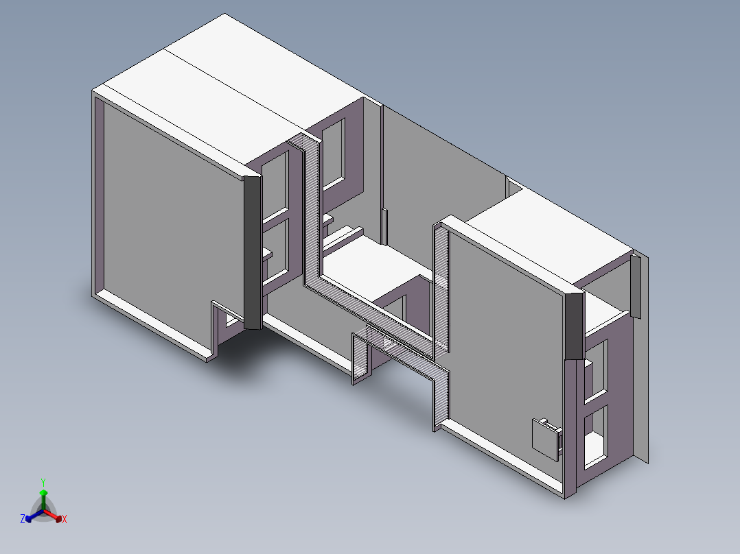 房子 3D正等轴测图