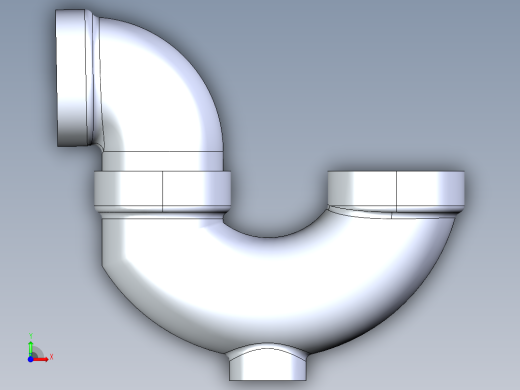船舶管路系统S26_SeaDrainPLUS_TrapCleanout-SxS_37E171903_3in Sea Drain Plus - P-TrapCleanout-SxS前视缩略图