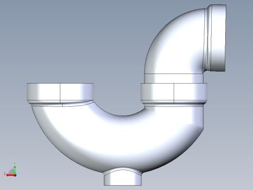 船舶管路系统S26_SeaDrainPLUS_TrapCleanout-SxS_37E171903_3in Sea Drain Plus - P-TrapCleanout-SxS后视缩略图