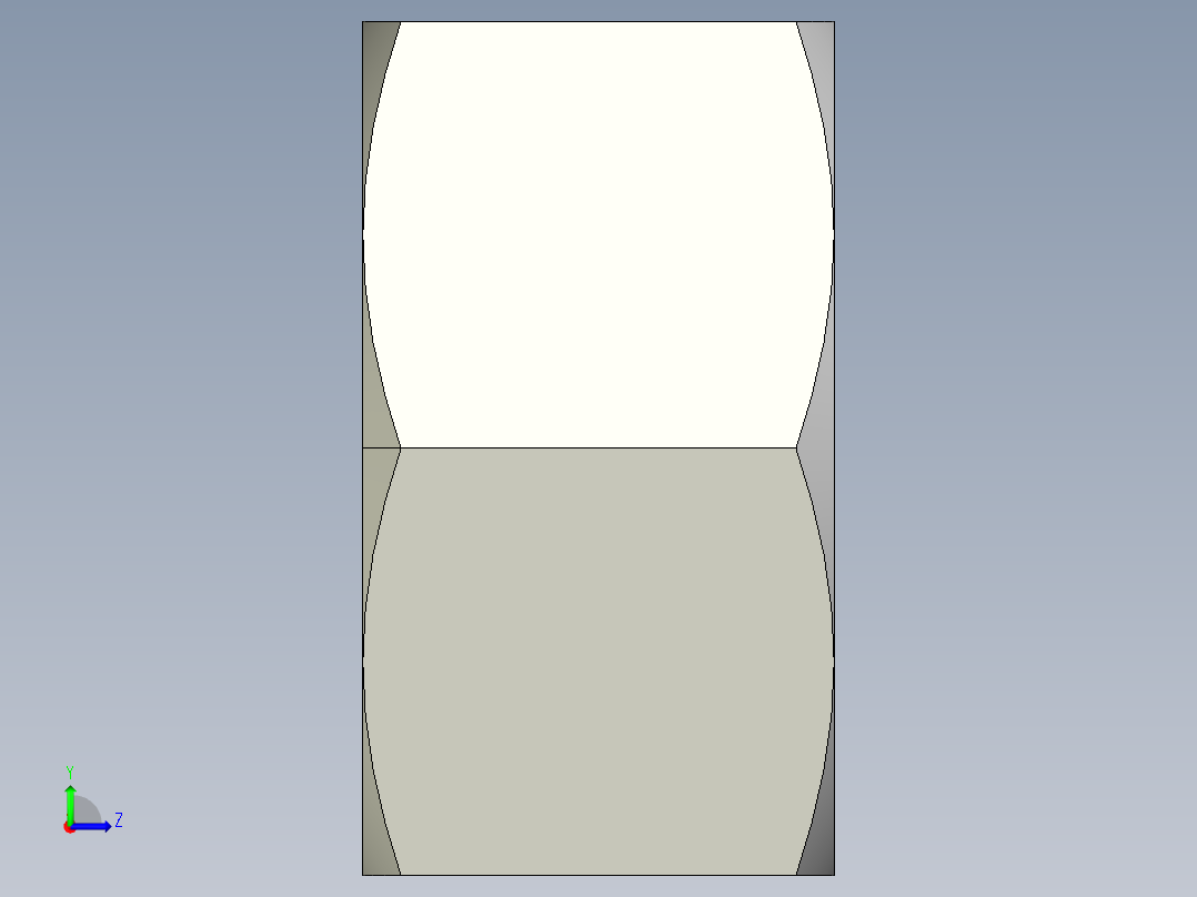 DIN 934 螺母-M100 Nut.STEP左视图