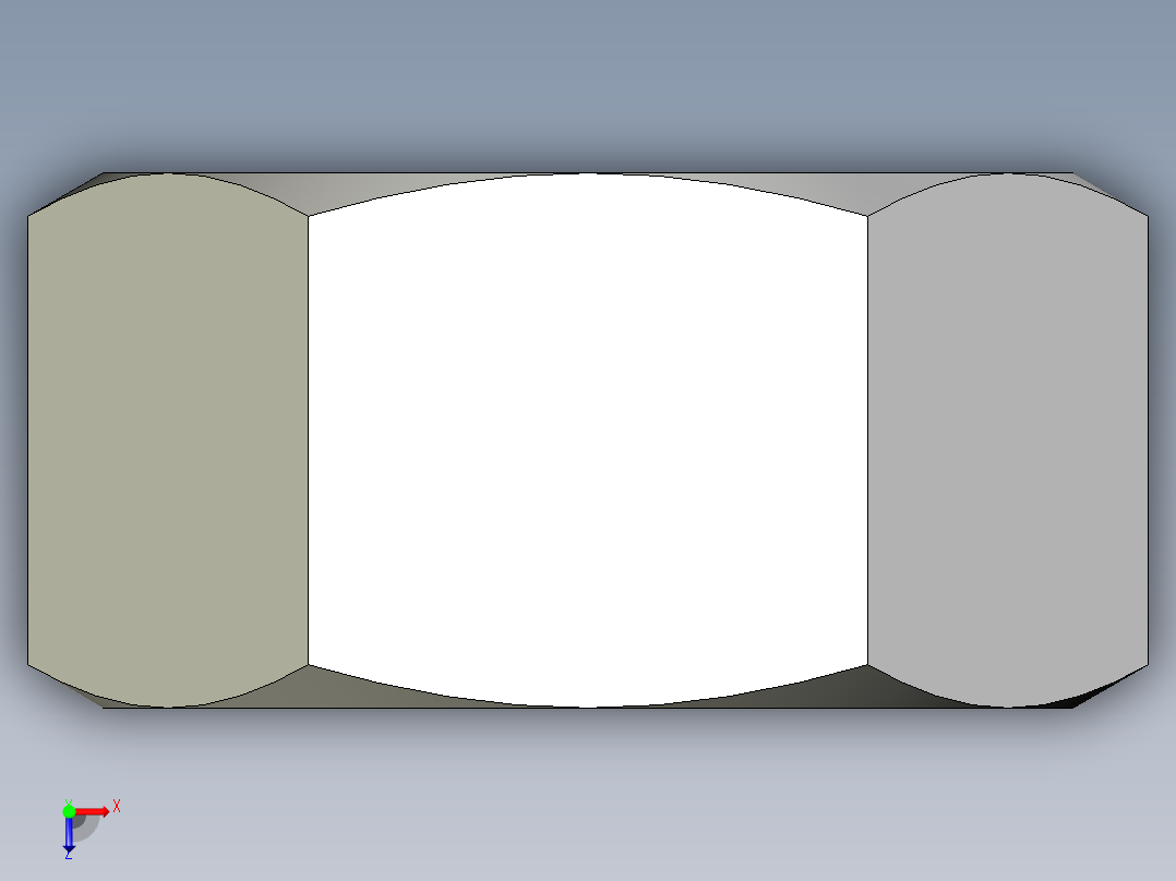 DIN 934 螺母-M100 Nut.STEP俯视图