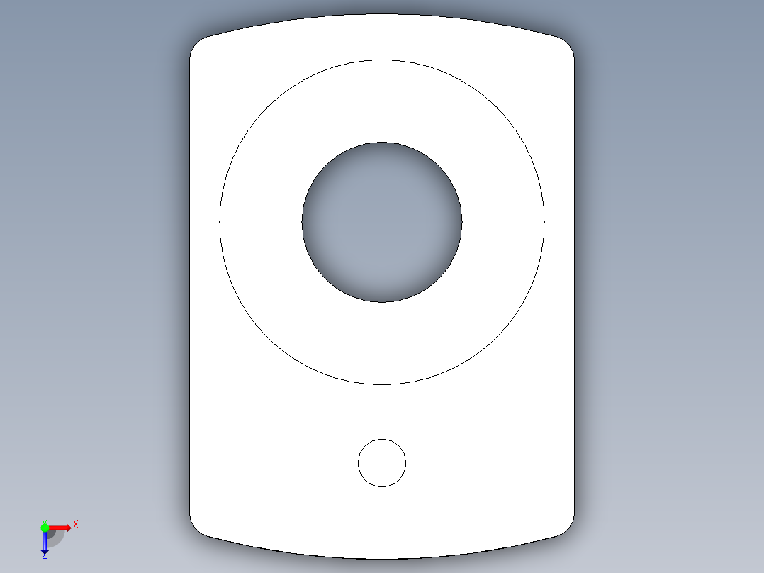 位置顯示器5564-3D多系列多零件图纸模型俯视图