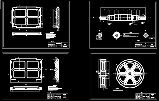 颚式破碎机CAD装配图和零件图缩略图