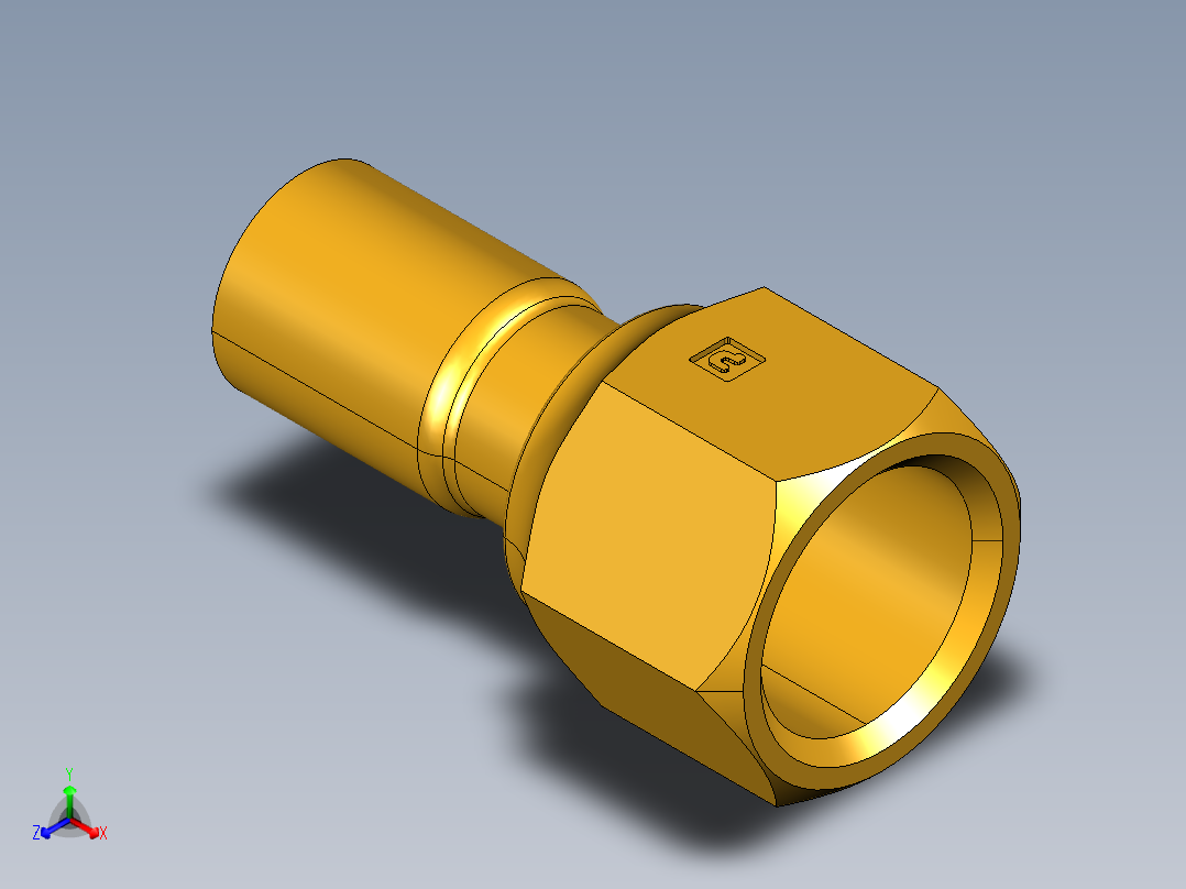 扩口式工业通用硬管接头Flare Adapter US5-10主视图