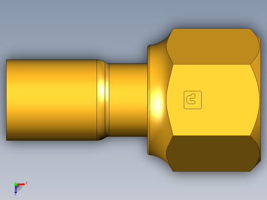 扩口式工业通用硬管接头Flare Adapter US5-10俯视缩略图