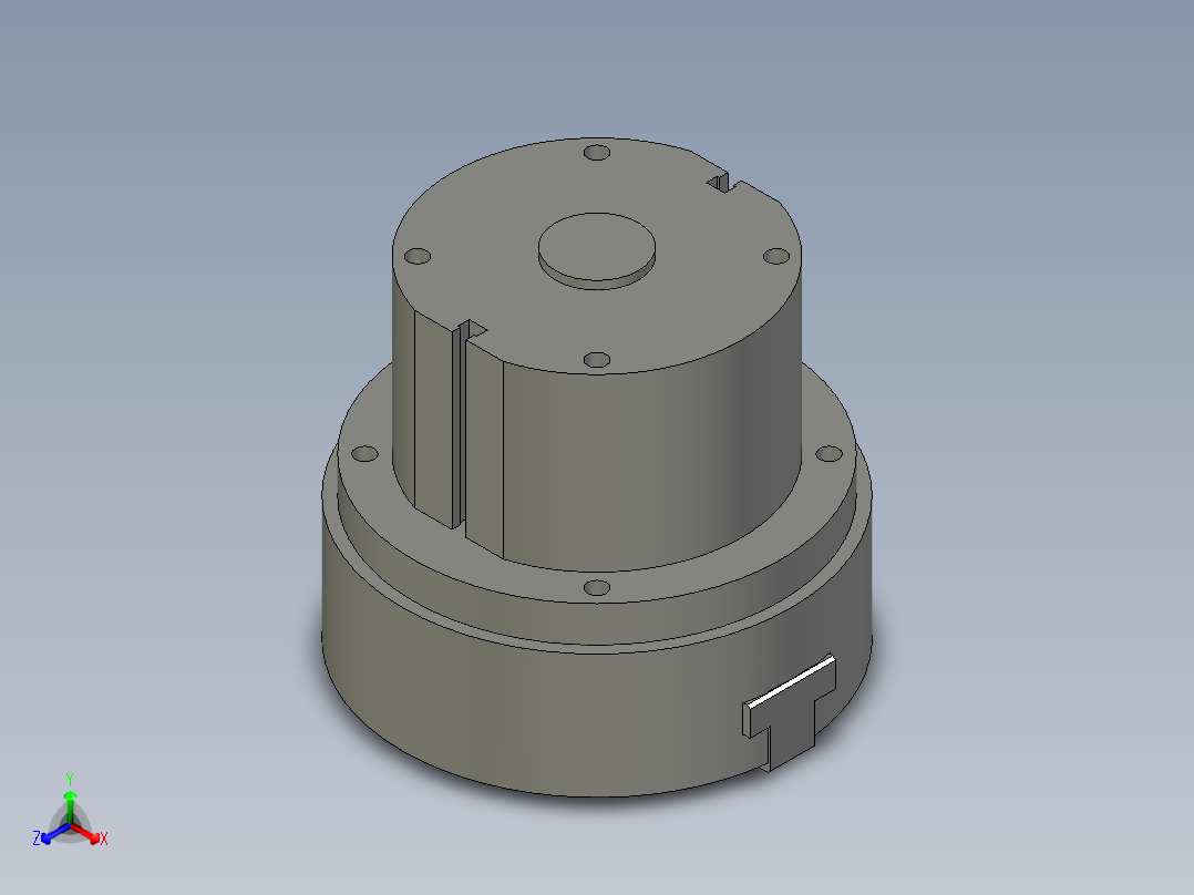 普通气爪PH02-80A正等轴测图
