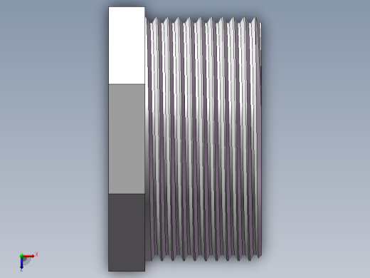 转接头-内外丝异径 DN40-DN25俯视缩略图