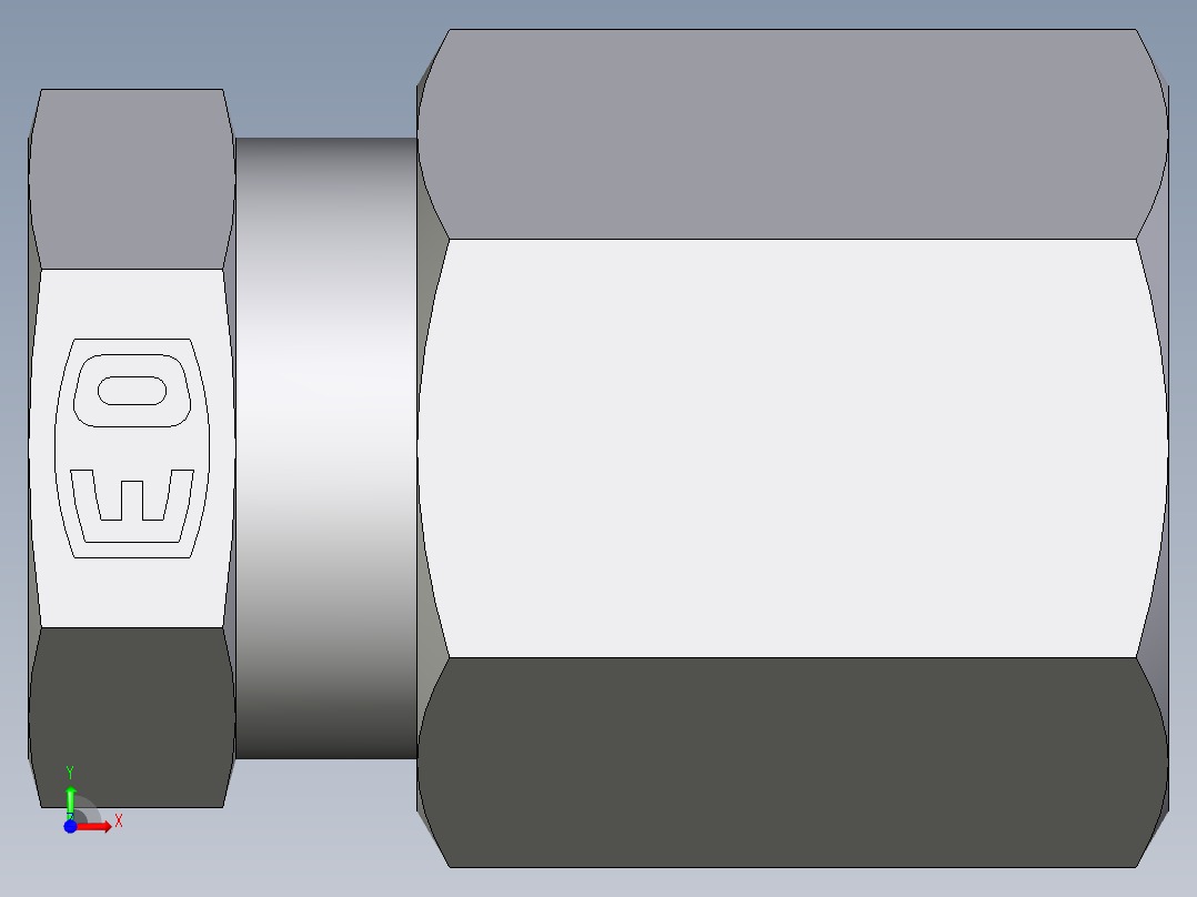 卡套式工业通用硬管接头EO_Blanking_plug_for_tube_ends_ROV06ZL71前视图
