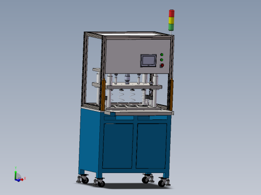 锥度弹簧弹簧定型机强压机（sw22可编辑+工程图）