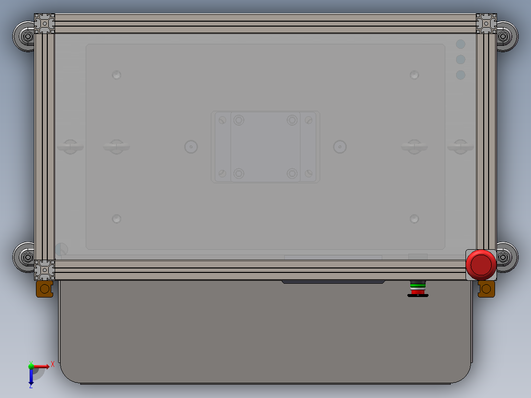锥度弹簧弹簧定型机强压机（sw22可编辑+工程图）俯视图
